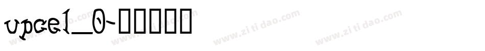 upcel_0字体转换