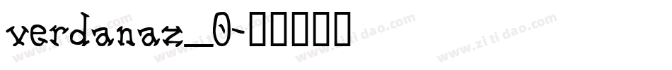 verdanaz_0字体转换