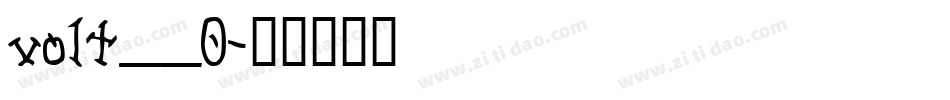 volt__0字体转换