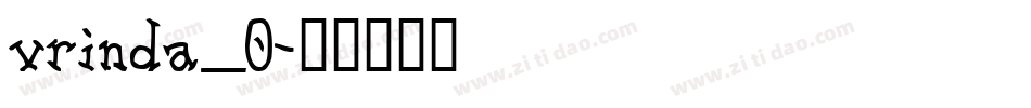 vrinda_0字体转换