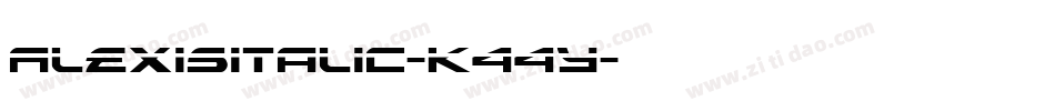 AlexisItalic-K44y字体转换