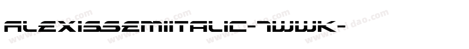 AlexisSemiItalic-7WWK字体转换