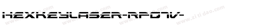 HexkeyLaser-Rpq7V字体转换