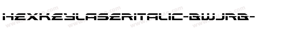 HexkeyLaserItalic-BWjRB字体转换