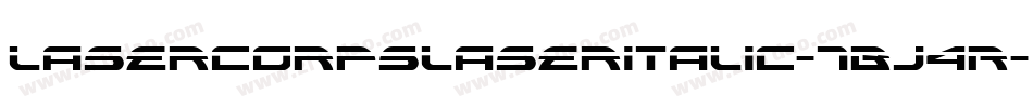 LaserCorpsLaserItalic-7Bj4R字体转换