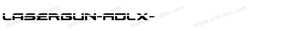 LaserGun-ADlx字体转换
