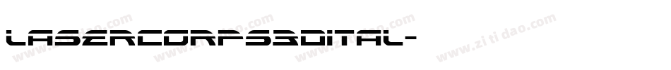 lasercorps3dital字体转换