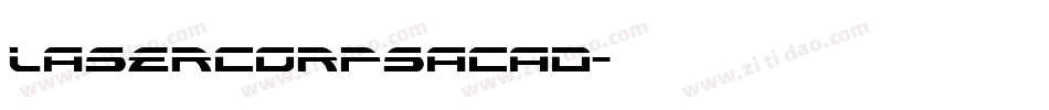 lasercorpsacad字体转换