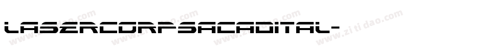 lasercorpsacadital字体转换