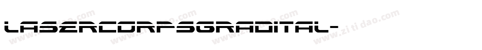 lasercorpsgradital字体转换