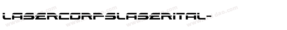 lasercorpslaserital字体转换