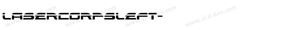lasercorpsleft字体转换