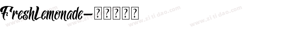 FreshLemonade字体转换