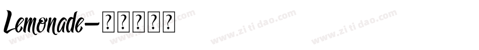 Lemonade字体转换