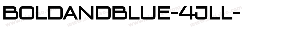 BoldAndBlue-4jll字体转换