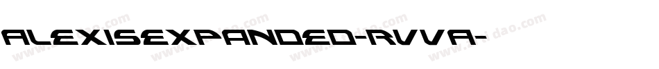 AlexisExpanded-RVVA字体转换