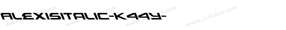 AlexisItalic-K44y字体转换