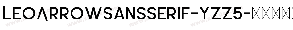 LeoArrowSansSerif-yZZ5字体转换