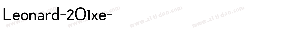 Leonard-2O1xe字体转换
