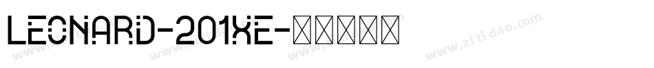 Leonard-2O1xe字体转换