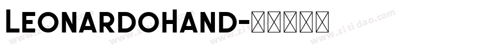 LeonardoHand字体转换