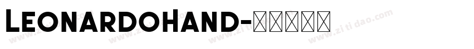 LeonardoHand字体转换