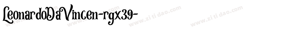LeonardoDaVincen-rgx39字体转换