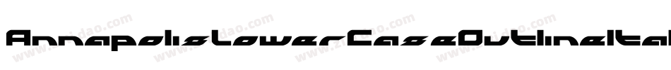 AnnapolisLowerCaseOutlineItalic-l3x0字体转换