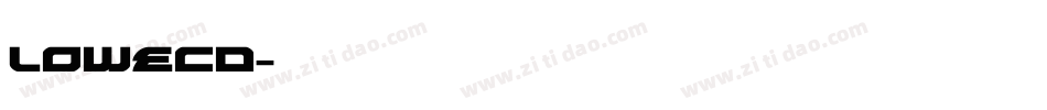 LOWECD字体转换