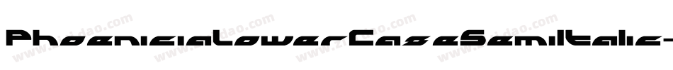 PhoeniciaLowerCaseSemiItalic-P677字体转换