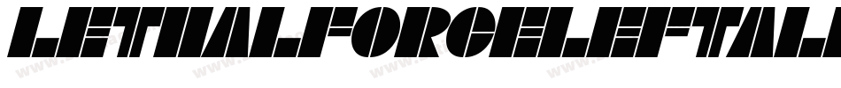 LethalForceLeftalic-K98l字体转换