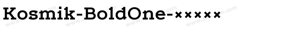 Kosmik-BoldOne字体转换