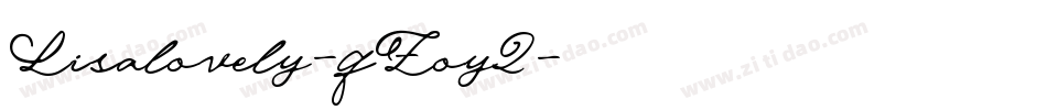 Lisalovely-qZoy2字体转换