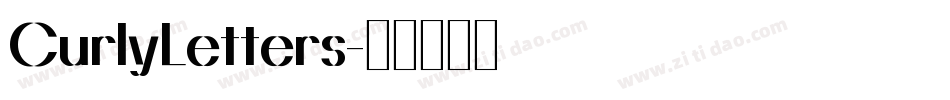 CurlyLetters字体转换