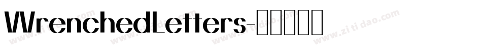 WrenchedLetters字体转换
