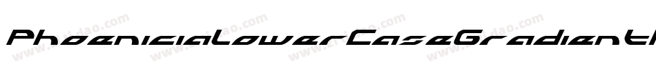 PhoeniciaLowerCaseGradientItalic-MDaP字体转换 PhoeniciaLowerCaseGradientItalic-MDaP字体转换