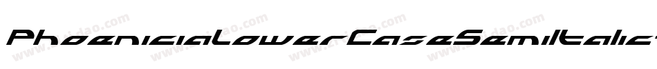 PhoeniciaLowerCaseSemiItalic-P677字体转换