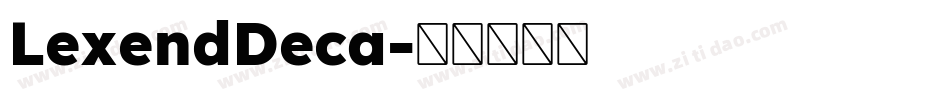 LexendDeca字体转换