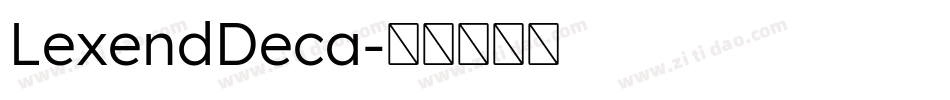 LexendDeca字体转换