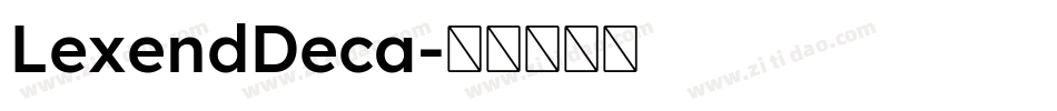LexendDeca字体转换