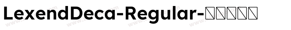 LexendDeca-Regular字体转换