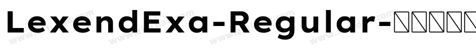 LexendExa-Regular字体转换