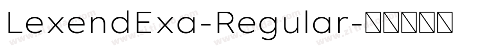 LexendExa-Regular字体转换