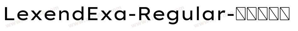 LexendExa-Regular字体转换