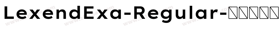 LexendExa-Regular字体转换