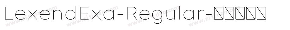 LexendExa-Regular字体转换