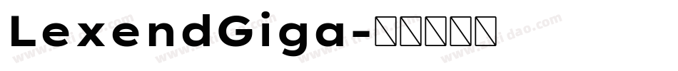 LexendGiga字体转换