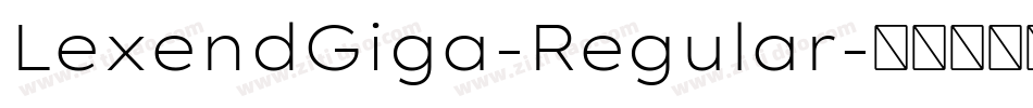 LexendGiga-Regular字体转换