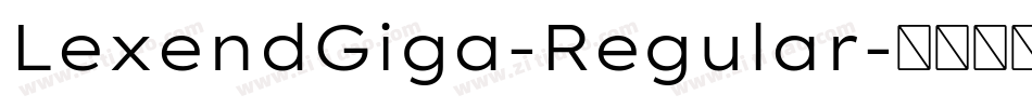 LexendGiga-Regular字体转换