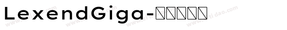 LexendGiga字体转换